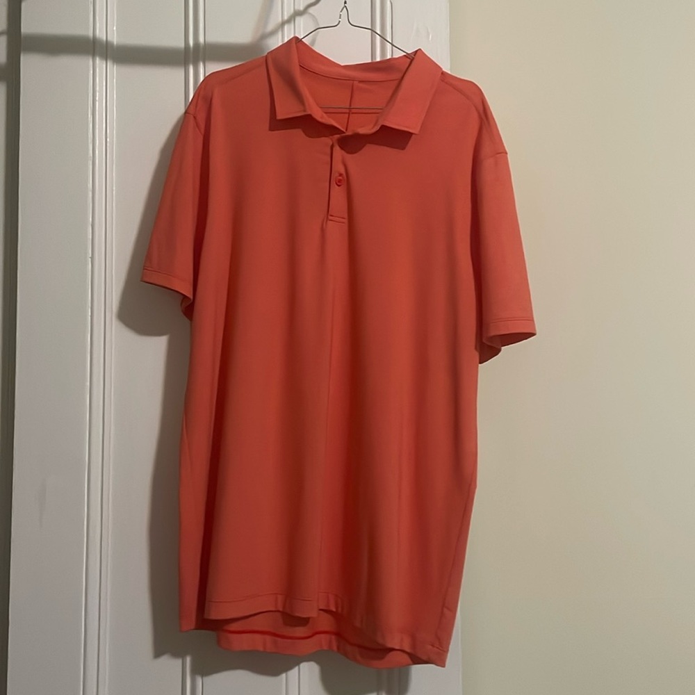 Lululemon Evolution Short Sleeve Polo *Pique - XL, Orange